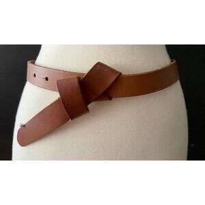 Live Love LOFT Brown Leather Belt Womens sz S